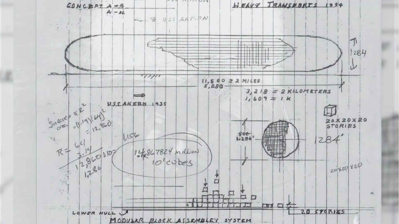 William Tompkins - Naval Spacecraft Carrier Douglas Aircraft - Advanced Design 1954 Navy Request